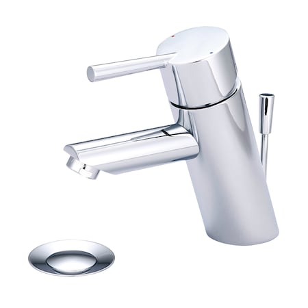 Olympia Faucets Single Handle Bathroom Faucet, Compression Hose, Single Hole, Chrome, Weight: 2.9 L-6050
